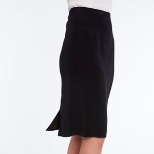 Nina McLemore 100% 4ply Silk Off White Skirt Size: 8